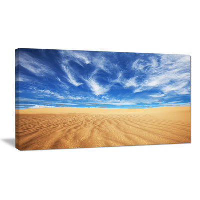 " Desert With Exotic Blue Sky "