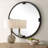 Latitude Run® Edwyna Black Round Mirror
