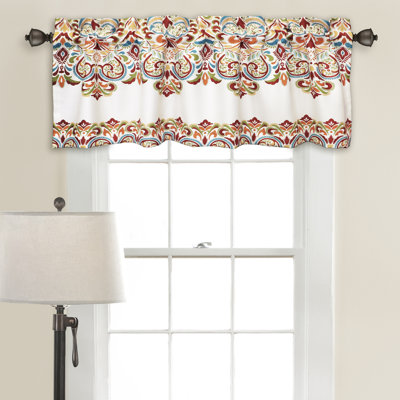Clara Damask Tailored Window Valance