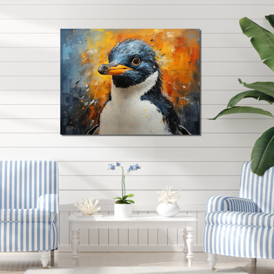 «Curious Penguin Portraits I», reproduction sur toile