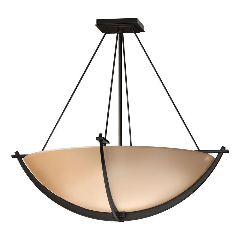 Compass 3 - Light Semi Flush Mount, Sand, 24.1" H x 27.4" W x 27.4" D, Oil Rubbed Bronze