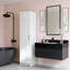Grande armoire de rangement étroite avec 3 tablettes réglables pour le salon / la cuisine / la buanderie / la chambre à coucher-1622862350