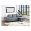 Canapé modulaire convertible noir et gris
