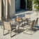 7 Piece Outdoor Dining Set with 70’’ Dining Table and 6 Sling Chairs
