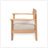 Mallorca Acacia Wood Club Chair With Comfortable Seat Cushion, Durable And Ergonomic Outdoor Seating