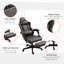 Fauteuil de jeu en cuir polyuréthane de bureau de course avec dossier inclinable et dossier pivotant avec soutien lombaire, hauteur réglable, brun-1109930324