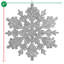 Ornement en forme de flocon de neige scintillant des Fêtes-1399846411