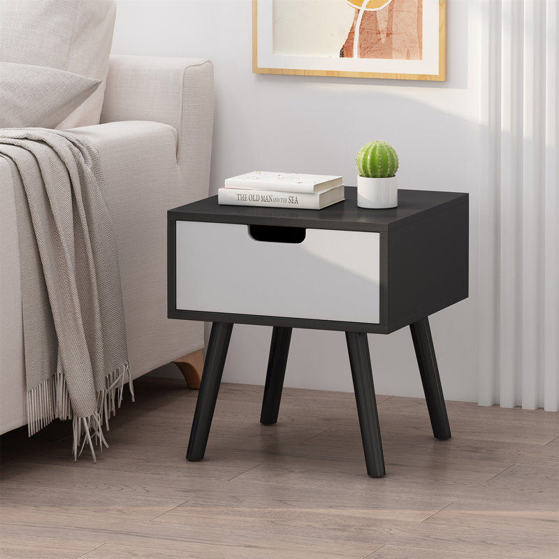 End Table, Black White