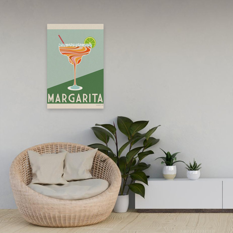 Affiche de cocktail Mid-Century moderne II, H 24 po x l 16 po