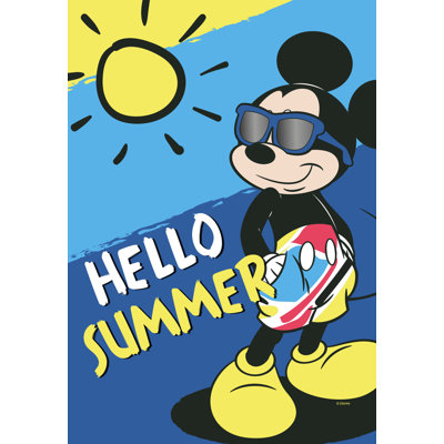 Drapeau Disney Mickey Mouse Hello Summer Garden 12 po x 18 po