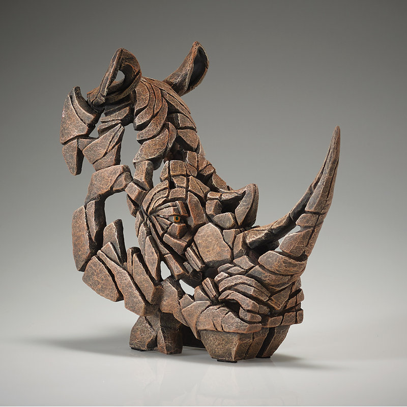 Figurine miniature en buste de rhinocéros Enesco