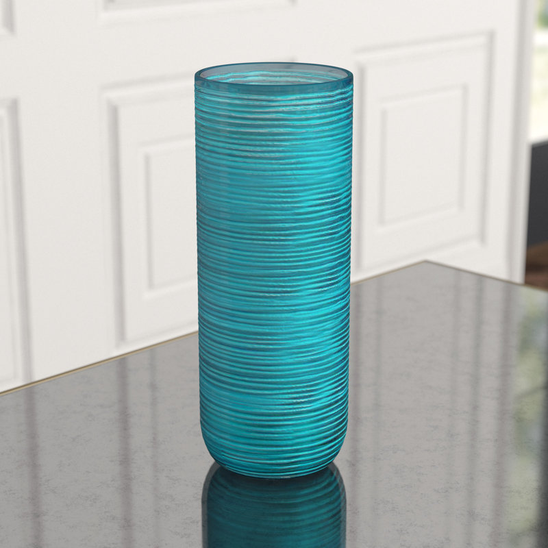 Libra Glass Table Vase, 14.5" H x 5.5" W x 5.5" D	