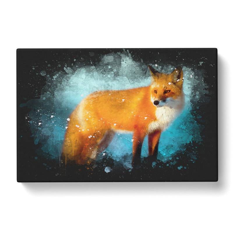 The Red Fox - Wrapped Canvas, 40cm H x 60cm W x 3cm D