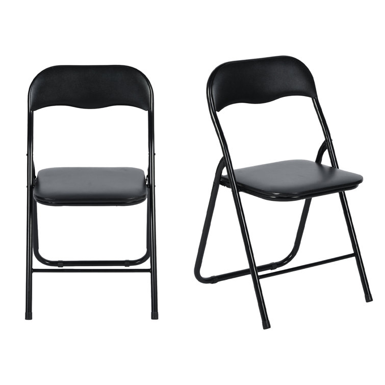 Upholstered Stackable Folding Dining Chair Set