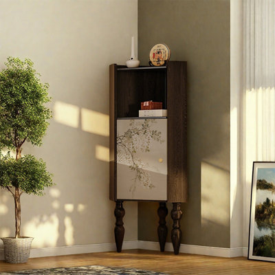 Armoire de rangement robuste en noyer