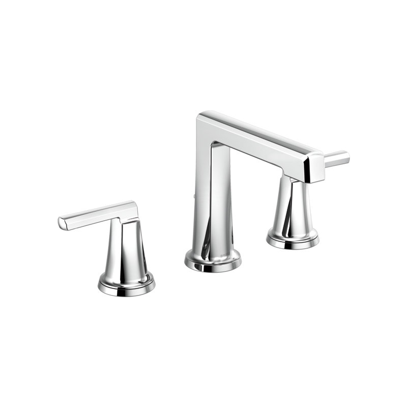 Levoir® Two-Handle Wall Mount Lavatory Faucet - Less Handles, Lever, High, Polished Chrome