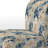 Tropical Lace Tropical Pattern - Upholstered Coastal Slipper Chair, Blue Accent Chair-1081492227