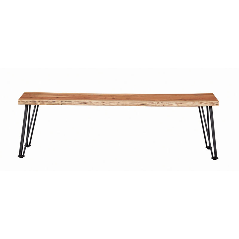 Banc de salle à manger en acacia naturel Zora