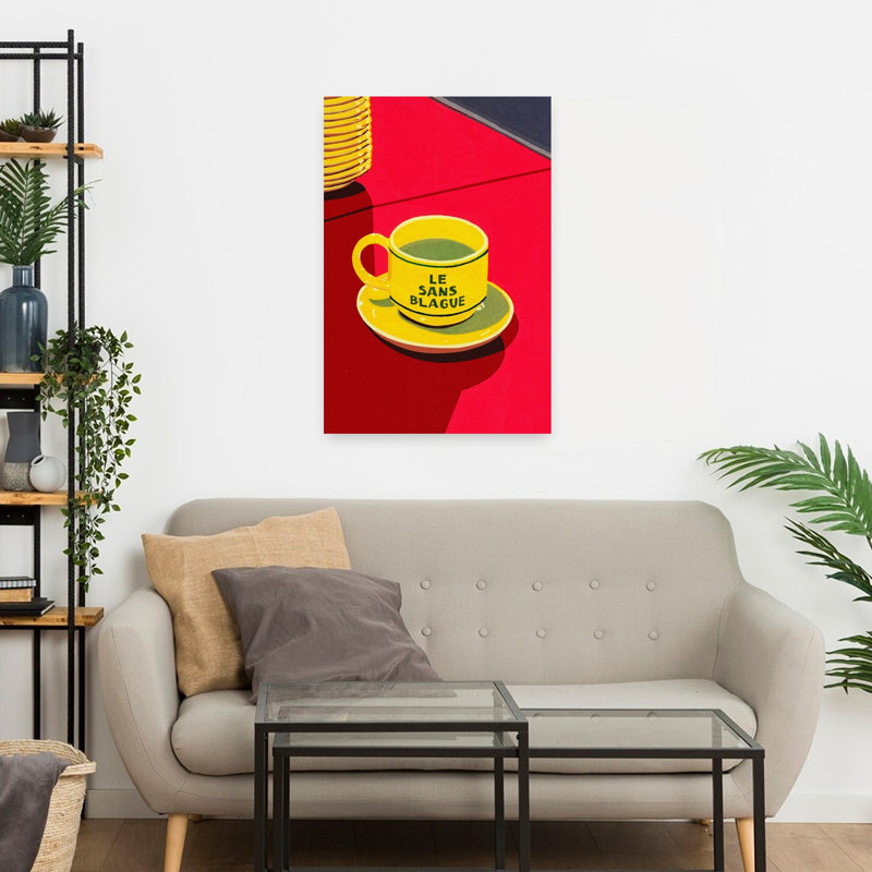Art contemporain rétro, H 24 po x l 16 po