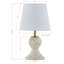 Hansel 12.5" Mini Lamp with Linen Shade, Beige