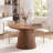 5-Piece Round Dining Set With Upholstered Chairs-2063893000