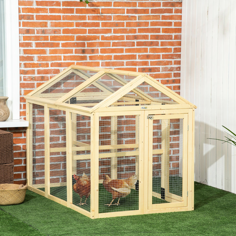 Grand poulailler en bois, pour 1 à 3 poulets, ferme extérieure, conception combinable, avec perchoirs et portes, peinture de revêtement