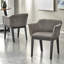 Fauteuil gris Gizele