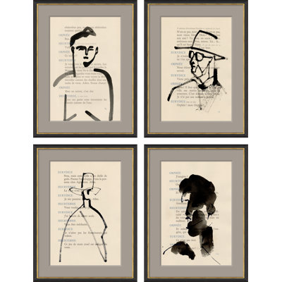 Orphée " Orphée I, II, III & IV " 4 Piece Art
