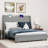 Genevi Storage Upholstered Bed with Built In USB Port-1422476221