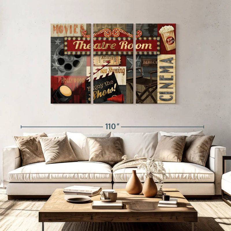 Keiraleigh Theatre Room, 48" H x 74" W