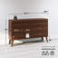 Commode double 6 tiroirs Breux pour chambre à coucher, commode large Mid-Century-1244507513