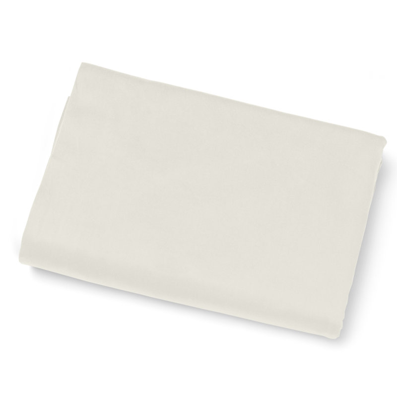 Viola Sateen Duvet Cover, King Duvet Cover, Ivory