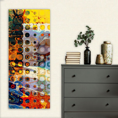 Superbe peinture sur toile décorative de 19,7 po x 47,2 po | 100% toile, cadre 100% bois (épaisseur: 1,2 po) | Idéal pour le salon, la chambre à coucher et le bureau | Couleurs éclatantes et conception unique