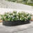 Black Metal Raised Garden Bed, 89.27"X44.65"X11.39", For Plants & Flowers, Structure, Soil Balance Bed In Black, Veggies, , Open Base Drainage-1714867196-1714867187