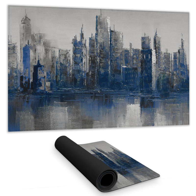 Melancholy city - 14.00"x24.25" Desk mat