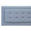 Ensemble de chambre avec très grand lit plateforme 3 pièces avec 1 cadre très grand et 2 tables de bout pour la chambre à coucher - Fabrication fiable et robuste - Tissu en lin bleu denim-1396991127-1464329100