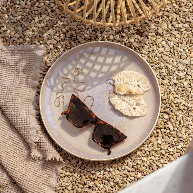 Perlemor Dinner Plate, Sand