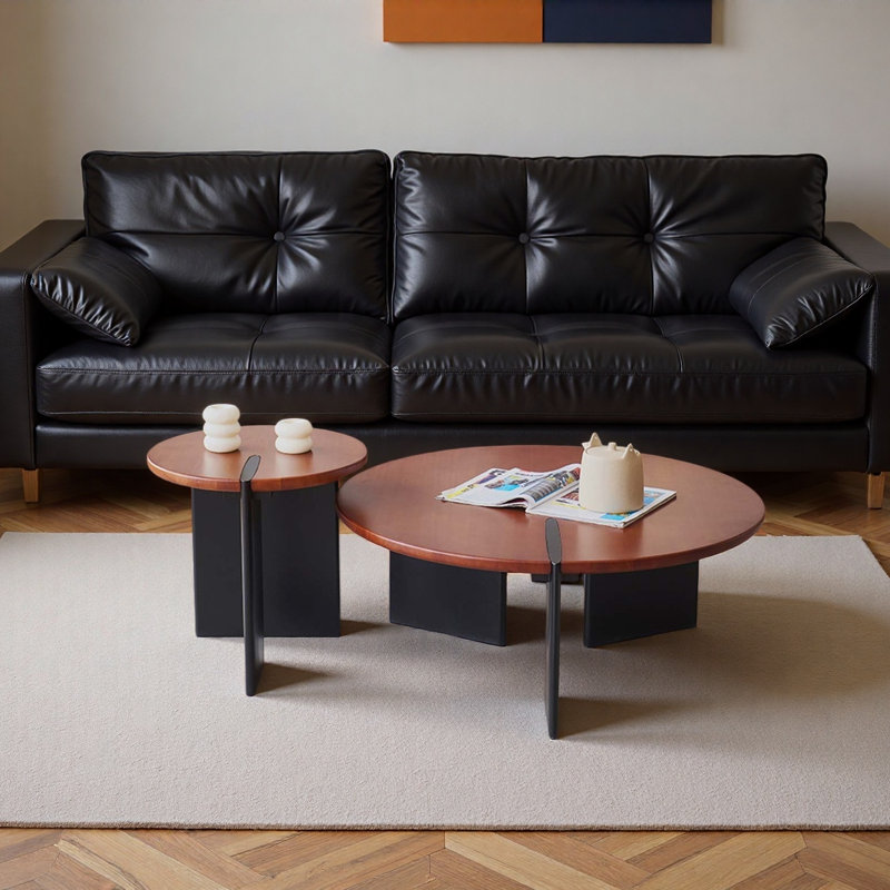 Ensemble de tables basses en bois Retro