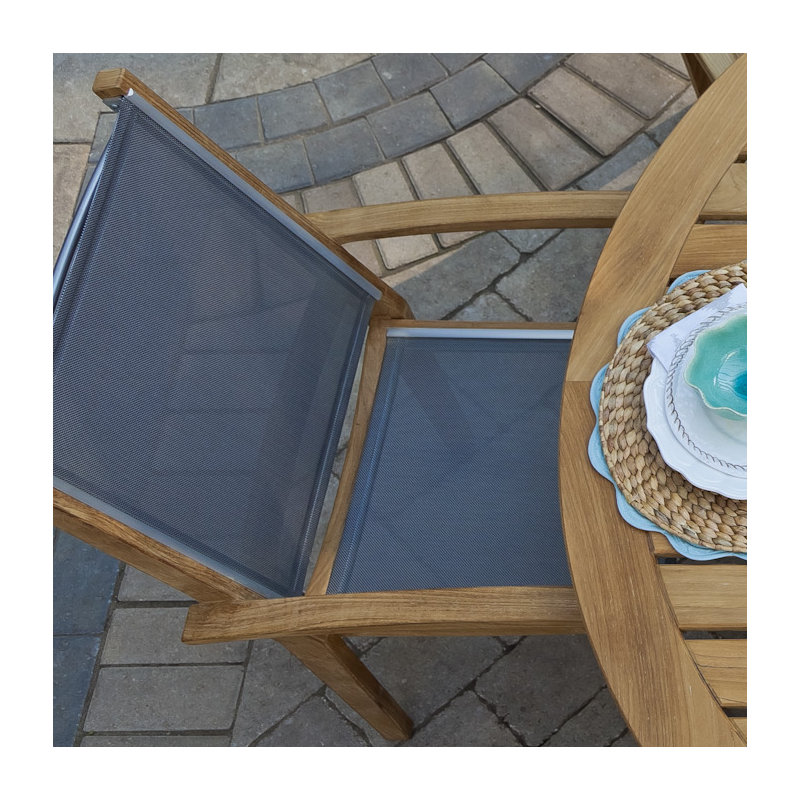 Bayhead Outdoor Dining Armchair, Gray