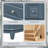 24" Bathroom Vanity with Sink and Drawers, Freestanding Vanity Cabinet with Ceramic Top and Storage Shelves, MDF and Solid Wood Base, Modern Sink Cabinet for Small Bathrooms-114505249
