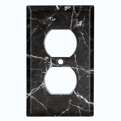 Patterned 1 - Gang Duplex Outlet Standard Wall Plate