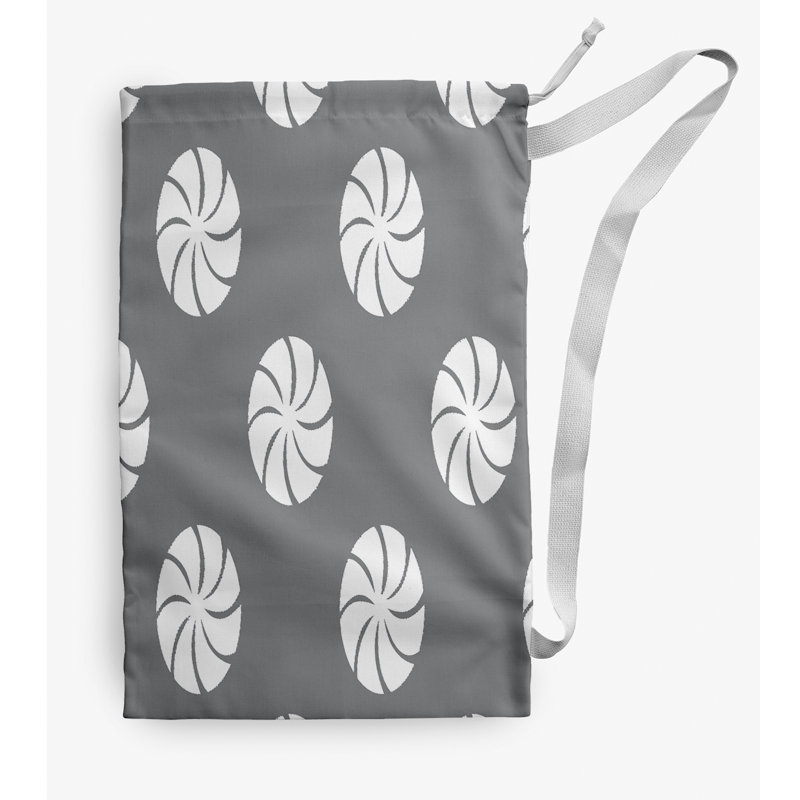 Fabric Laundry Bag with Handles, Small (29" H x 18" W), Gray