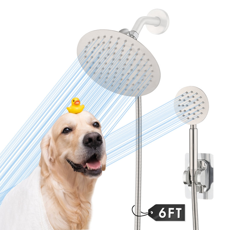 Dual Shower Head 2.5 GPM GPM, Brushed Nickel