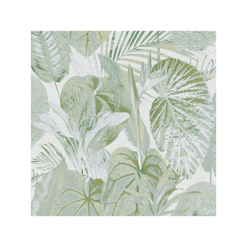 Flourish 10m x 53cm Glitter Wallpaper Roll, Green