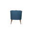 Élégant fauteuil à oreilles, bleu nuit, 29,5 po x 30,3 po x 31,5 po | Structure en bois massif, tissu 100% polyester, facile à nettoyer | Design moderne et traditionnel, parfait pour le salon, décor rustique et contemporain-621839020