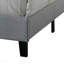 Grand lit en tissu gris Venacha