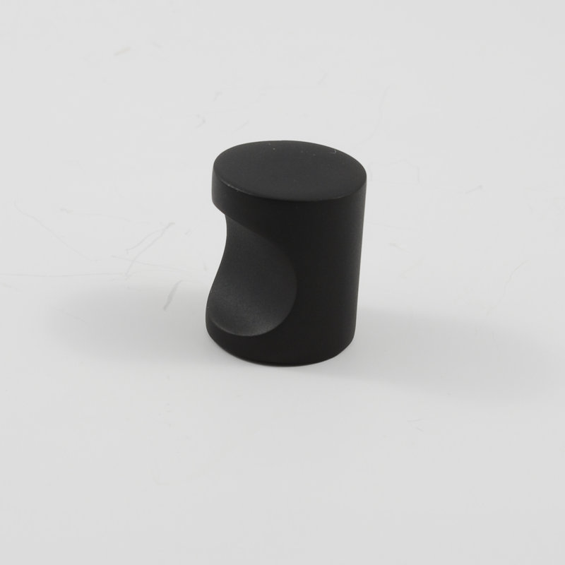 Poignée cylindrique de 3/4 po de diamètre, Noir