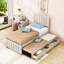 Lit plateforme tapissier avec lit gigogne et tiroirs de rangement-778333931-778333925