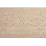 Distressed Homage Hand Knotted Wool Area Rug in Beige, Brown, Ivory, Black