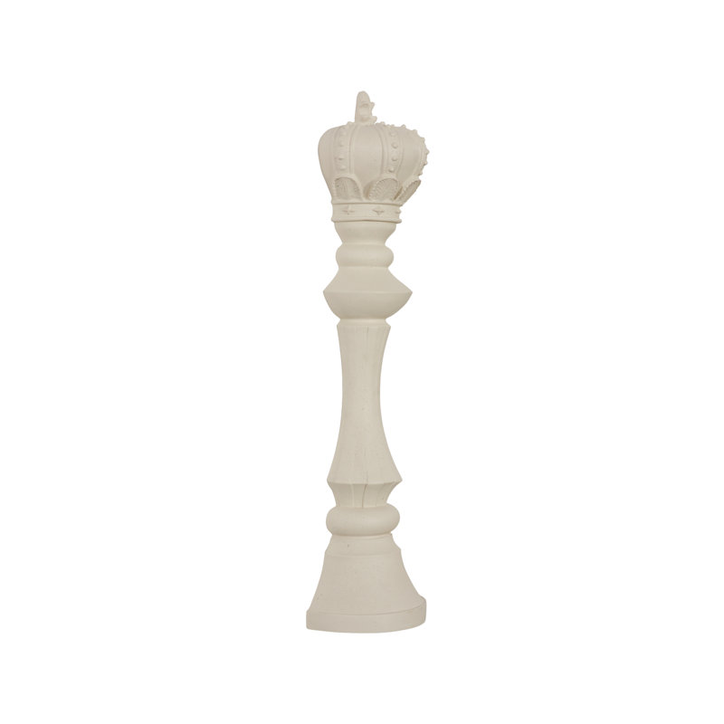 Décoration murale King Chess, pierre blanche, Fonte blanche